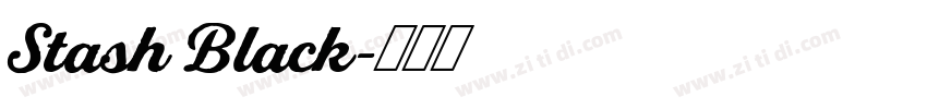 Stash Black字体转换
